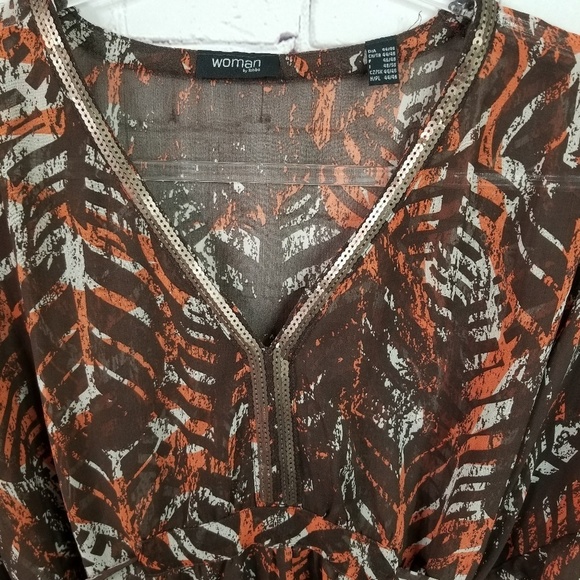 Tchibo Tops - Woman by Tchibo sheer Plus size blouse size 1x